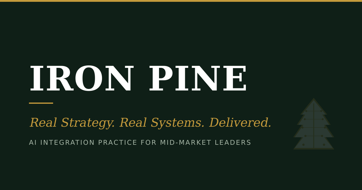 Iron Pine — AI Integration Practice for Market Leaders